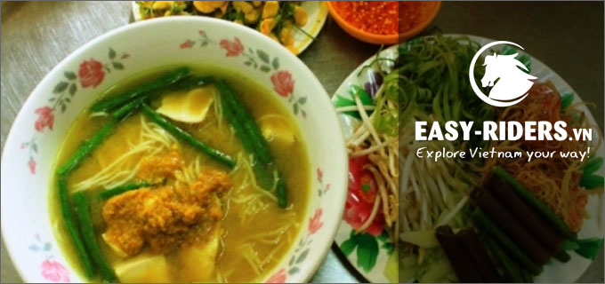 Num bo choc fish noodle soup in Sai Gon