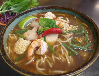 Vietnam fish noodle soup (Bún mắm)