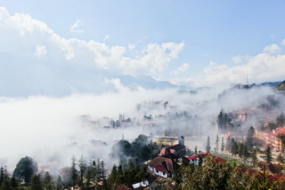 Sapa town in the clouds